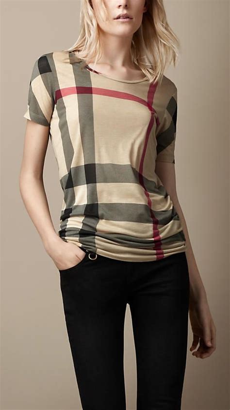 burberry t shirt women's ebay|burberry shirt women outfit.